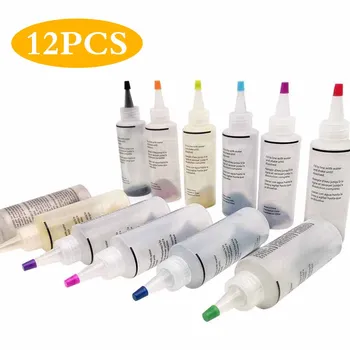 

12-Color Cotton And Linen Clothing Tie Dye Set Fabric Textile Paints Dying Sets Muti-Color Dyes Permanent Paint Tie-Dye Kit