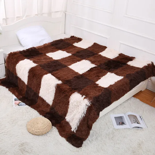 4 Плед теплое одеяло s, плюшевый двухслойный теплый плед, плюшевая ткань и искусственное Cashmereh мягкое одеяло, печать очень большие простыни - Цвет: 4
