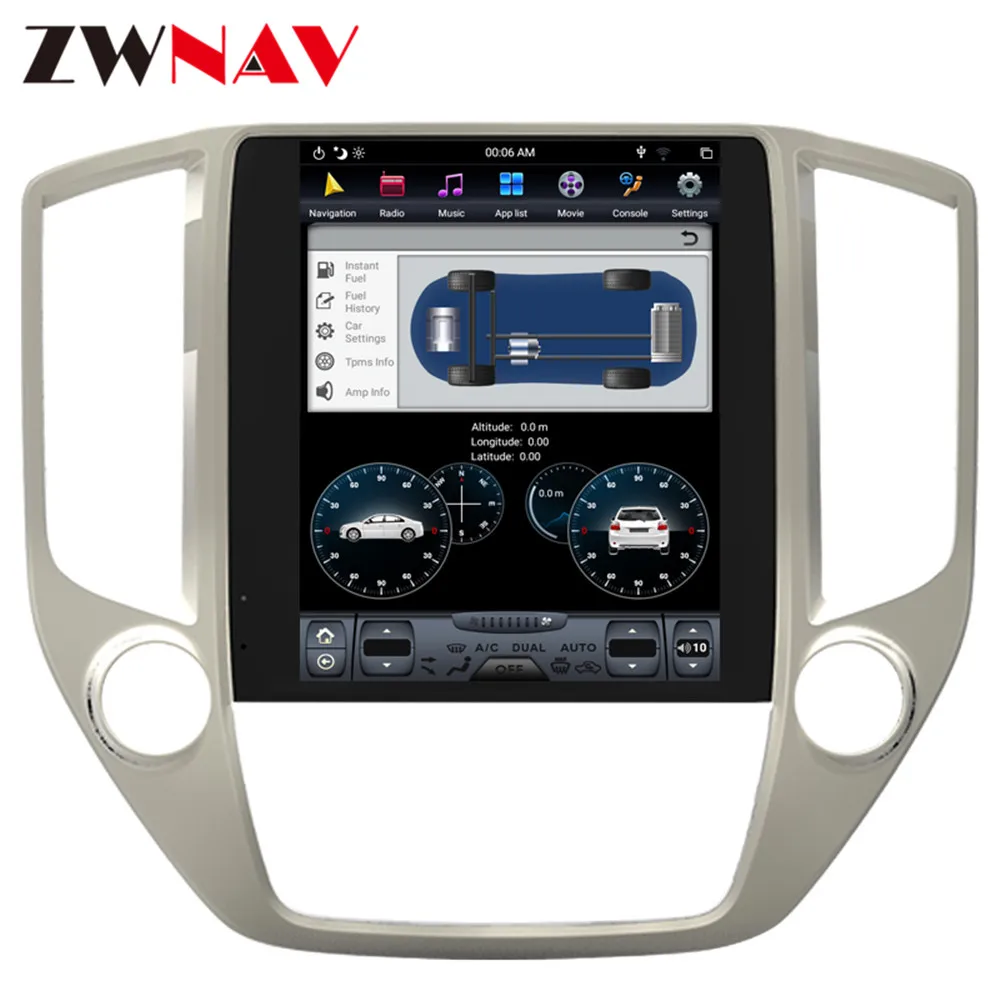 Excellent Tesla style Android 9.0 Car GPS Navigation car No DVD Player For Changan CS95 2016+ Car Auto Radio Player tape recorder headunit 5