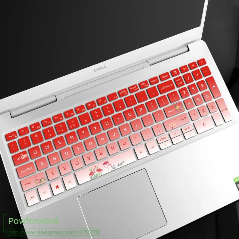 Силиконовая клавиатура для ноутбука кожного покрова протектор для Dell Inspiron 15," Ноутбук 5584 7590 7591 i5584 i7590 i7591 15,6 дюймов