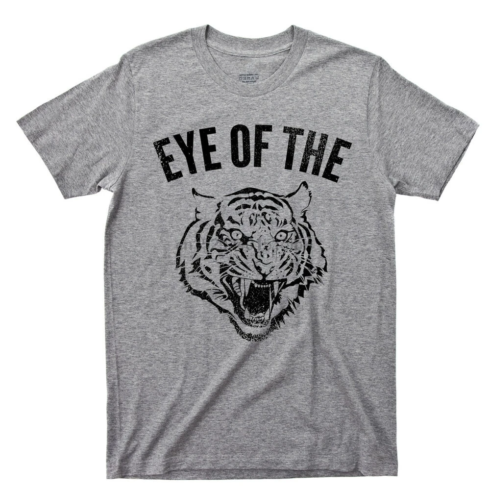 Eye Of The Tiger T Shirt Fighter Rocky Boxing Movie Survivor 80s Rock Music Tee |