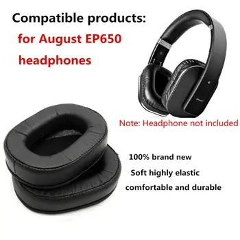 

1 Pair of Earpads Cushion Ear Pads Replacement Pillow Earmuffs Foam Repair Parts for August EP650 EP 650 Headset Headphones