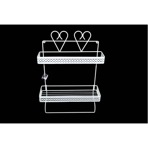 

Wrought iron Shelf 2 Li Patterned 27117S