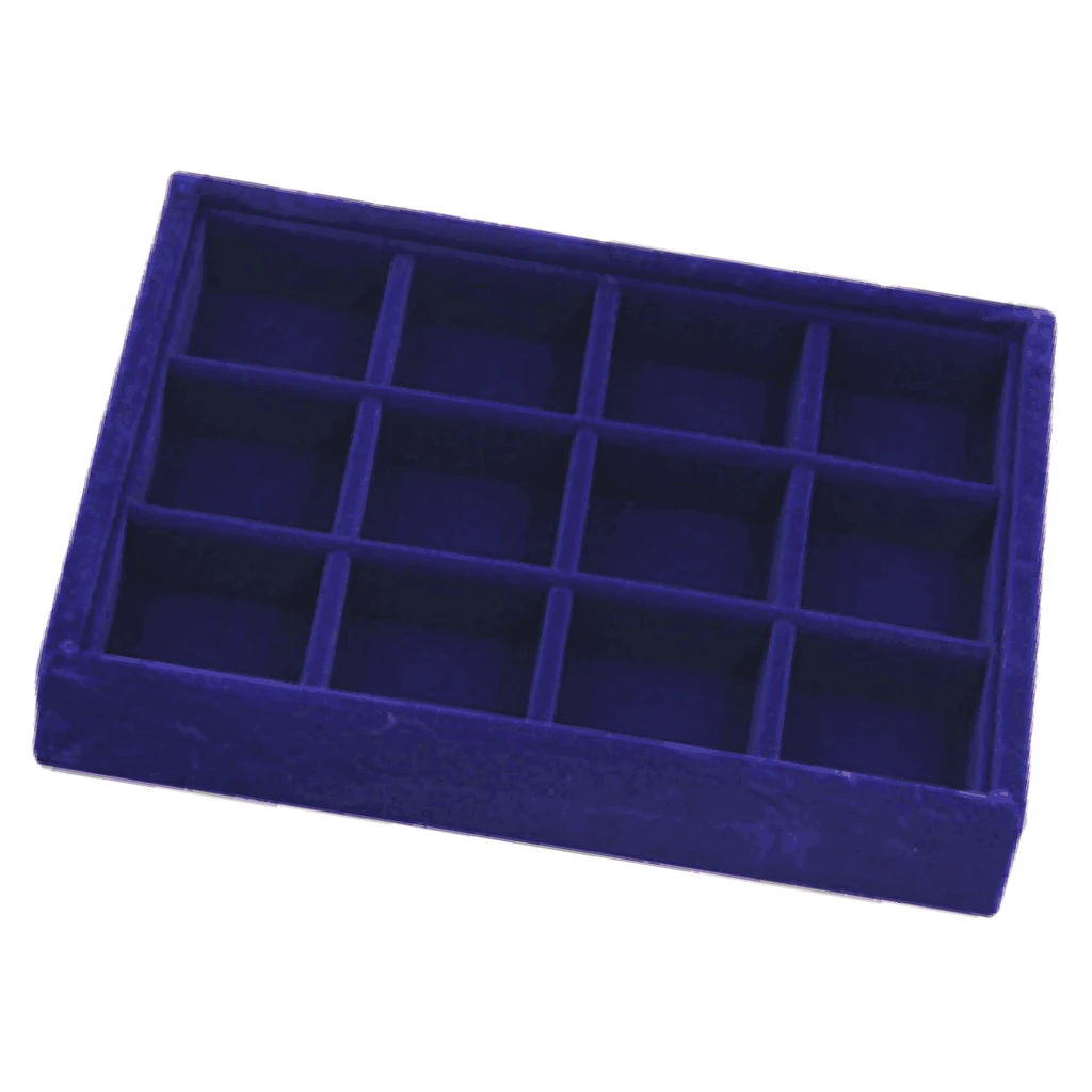 Earrings Necklace Case Jewelry Display Organizer Box Tray Showcase Holder 20 x 15 x 3cm