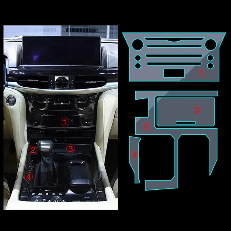 Новая наклейка для машины прозрачная защитная пленка из ТПУ Lexus IS RX LX570 аксессуары