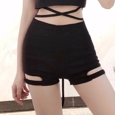 Shorts Wynne gadis Harajuku в стиле панк клетчатые мини юбки Асимметричные выше юбки до колена Saia для женщин девочек - Цвет: Shorts