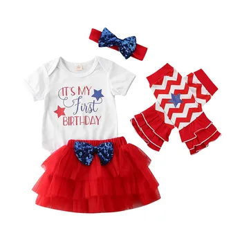 

t's My 1st Birthday Baby Girl Outfits Dress for Girl Party Infant Tutu Little Girls Toddler Clothes Half of Year Baby Sets