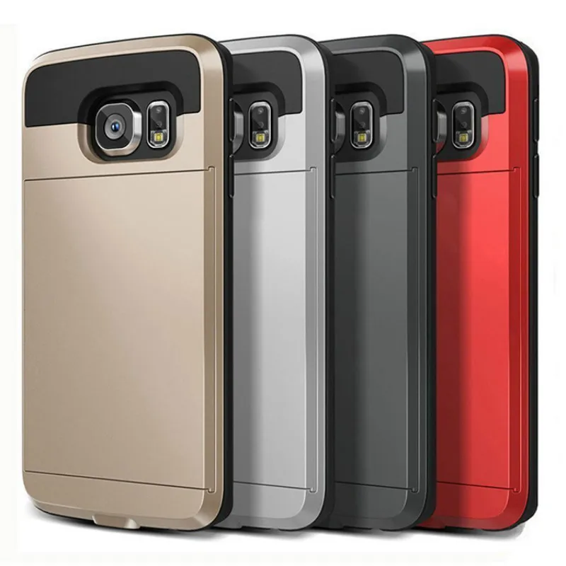 Гибридный жесткий чехол для телефона Samsung Galaxy S8 S9 Plus S6 S7 Edge S4 S5 A3 A5 A7 J3 J5 J7 2016