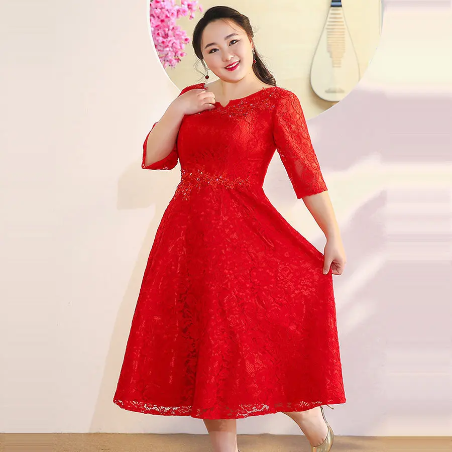 Полностью кружевное платье для выпускного вечера размера плюс Vestidos De Gala T369 платья с рукавом три четверти женские вечерние Новые Элегантные платья для выпускного вечера