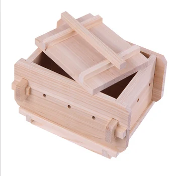 

Handmade Restaurant Kitchen Home Removable Wooden Press Box Small DIY Tofu Mold Maker Accessories Cooking Tools