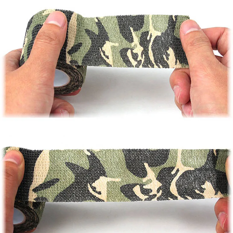 

Adhesive Bandage Athletic Tape 5CM x 4.5M Camouflage Camo Sports Elastoplast for Woodland Hunting Wrists Fingers Knees Ankle