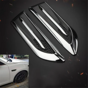 

Car Exterior Decoration Car Hood Stickers Black Universal Side Air Intake Flow Vent Cover Decorative Car-styling
