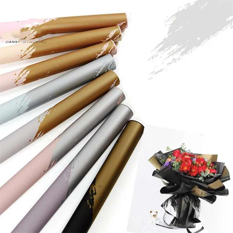 Водонепроницаемый оберточный материал свадебный подарок бумага ouya оберточная бумага для цветов флористическая упаковка бумага цветочный букет поставки