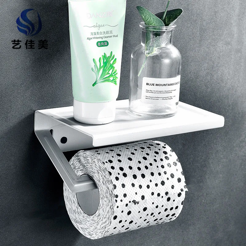 

Tissue Holder Toilet Tissue Box Toilet Mobile Phone Stand Tissue Box Roll Stand Hole Punched Wall Hangers