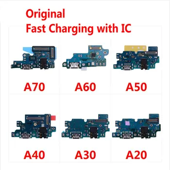 

USB Charging Port Connector Board Parts Flex Cable With Microphone Mic For Samsung Galaxy A70 A60 A50 A40 A30s A30 A20 A10
