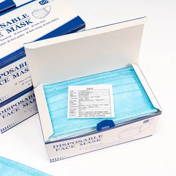 

50pcs 3 layers mouth mask Anti Dust Mouth Mask Carbon Filter Windproof Mouth-muffle Bacteria Proof Flu kind Face Masks