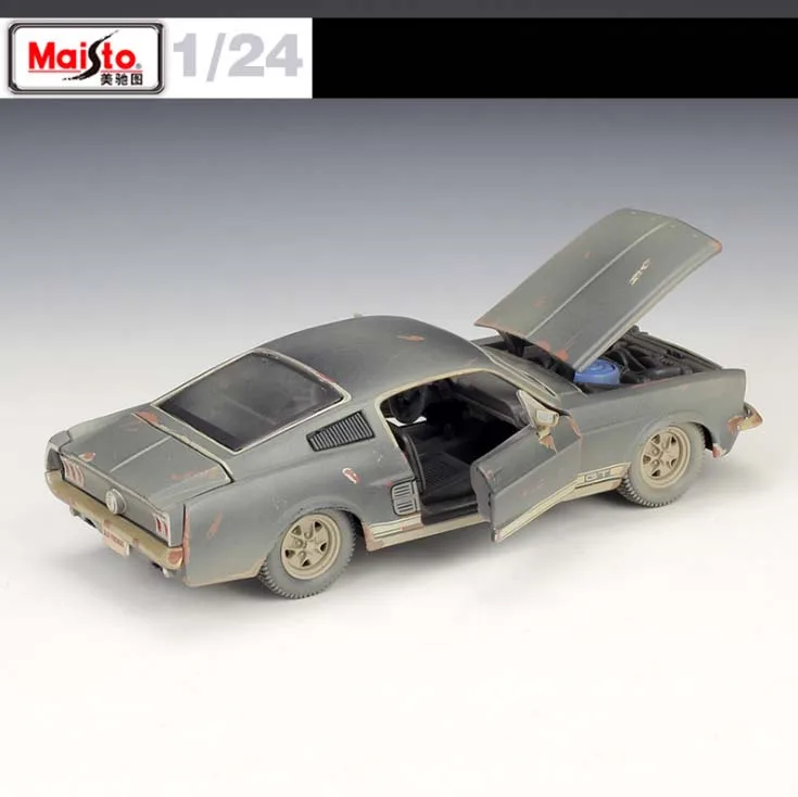 Maisto 1:24 1967 Mustang GT старая версия литая металлическая модель автомобиля для детей подарок коллекция игрушек