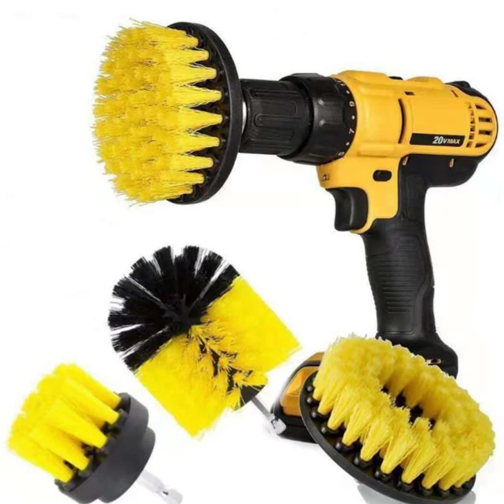 Power Scrubber Brush Set For Bathroom Drill Brushes Cordless Attachment