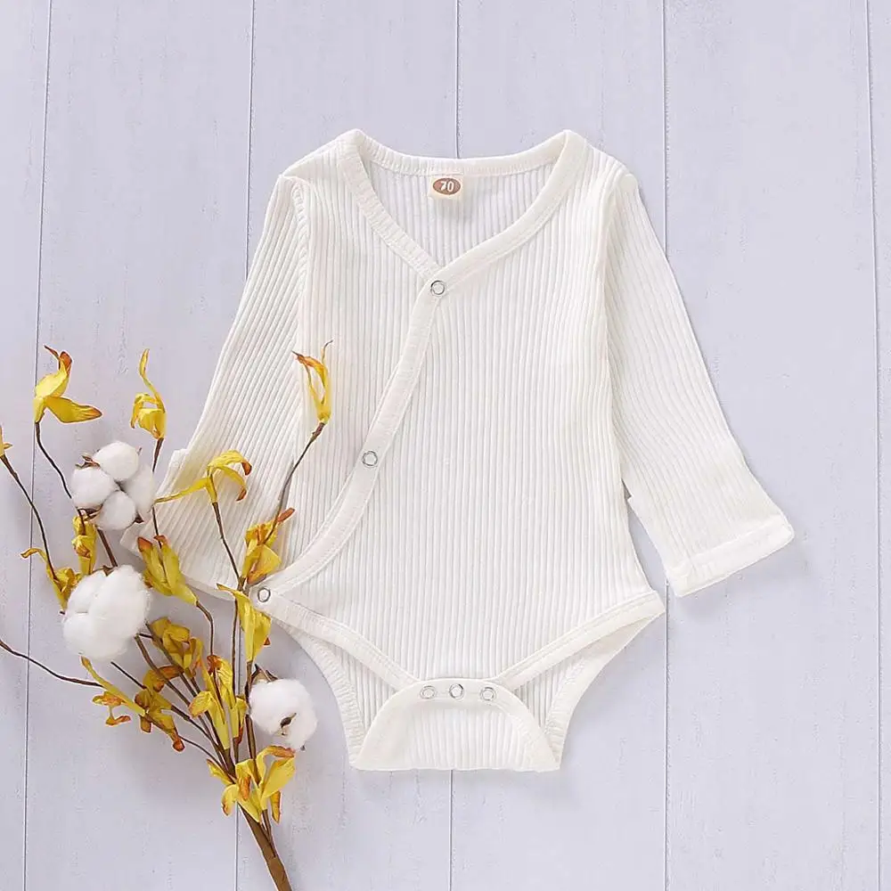 Newborn Baby Bodysuits Long Sleeves Infantil Boys Girls Onesie Body Tops Spring Autumn Solid Toddler Bebes Jumpsuits Kids Clothe