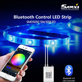 

Bluetooth Control 12V LED Strip RGB 2835 1M/54LED Flexible Waterproof 5M 10M Led Light Strip for Livingroom Garden Bedroom