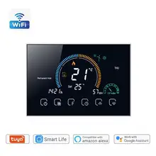 

Tuya WiFi Smart Thermostat, Electric Floor Heating Water/Gas Boiler Temperature Remote Controller Work With Google Home, Alexa