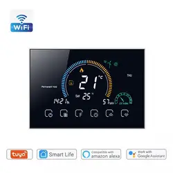 Tuya WiFi Smart Thermostat, Electric Floor Heating Water/Gas Boiler Temperature Remote Controller Work With Google Home, Alexa