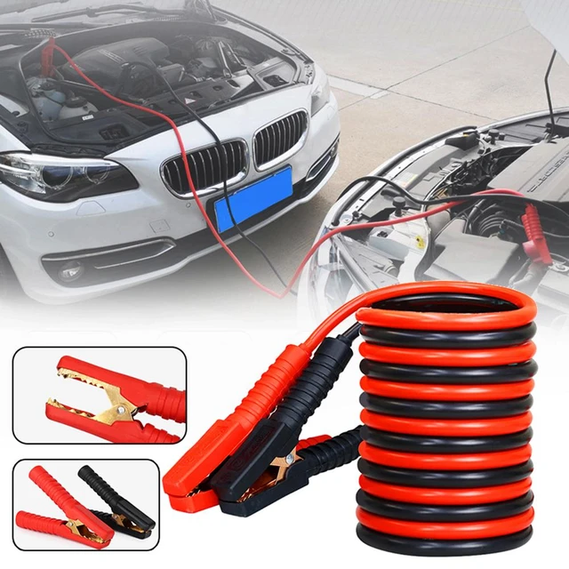 Câble d'appoint de batterie de voiture, pince crocodile, câble de démarrage  automatique, fil d'alimentation en cuivre, ligne d'incendie d'urgence,  2000A, 3 m, 4m - AliExpress