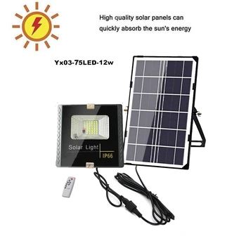 

100/75 Led solar light lamp floodlight LED led Powered Street Garden Outdoor Energy Waterproof IP65 Wall indoor remote timer sp