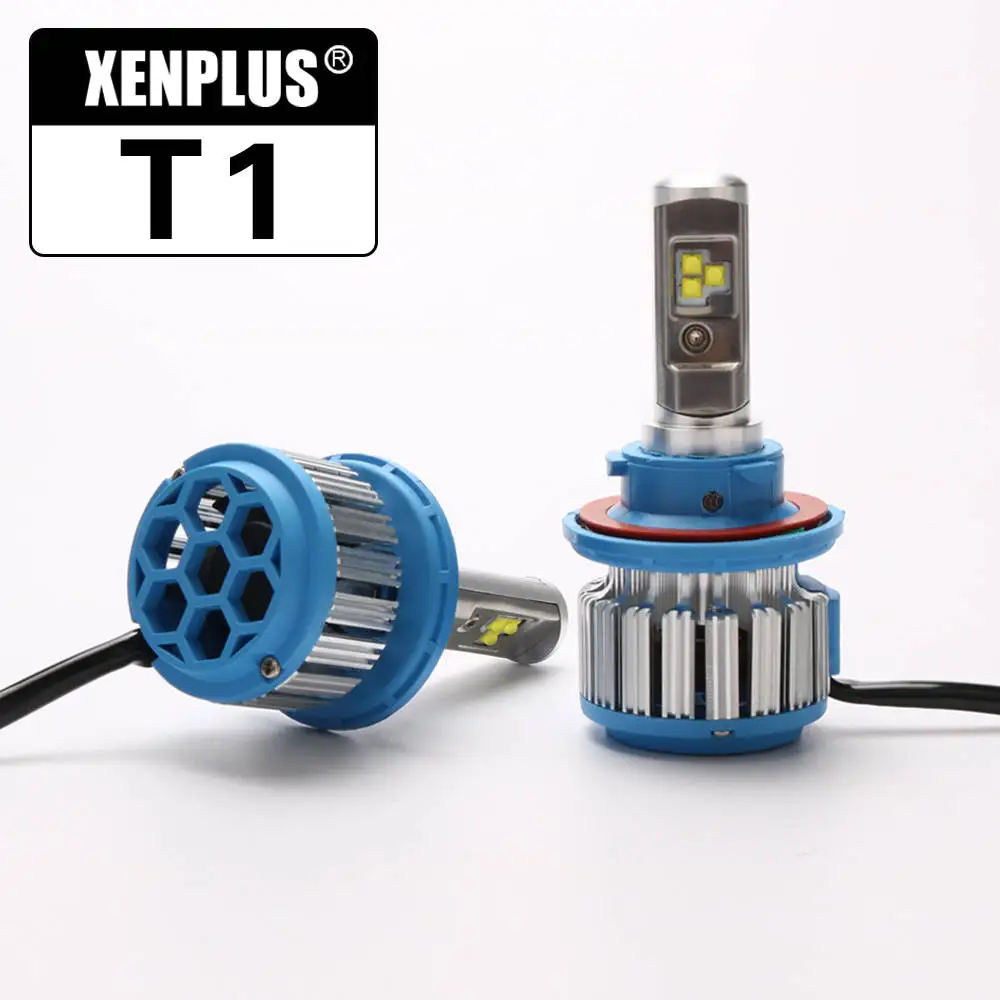 Xenplus 2 шт. автомобиль свет светодиодный H11 Turbo H4 H3 H7 H8 H9 H1 HB3 HB4 H27 H13 фара Cree чип 8000LM 12V лампа с CANBUS для авто - Испускаемый цвет: H13 9008