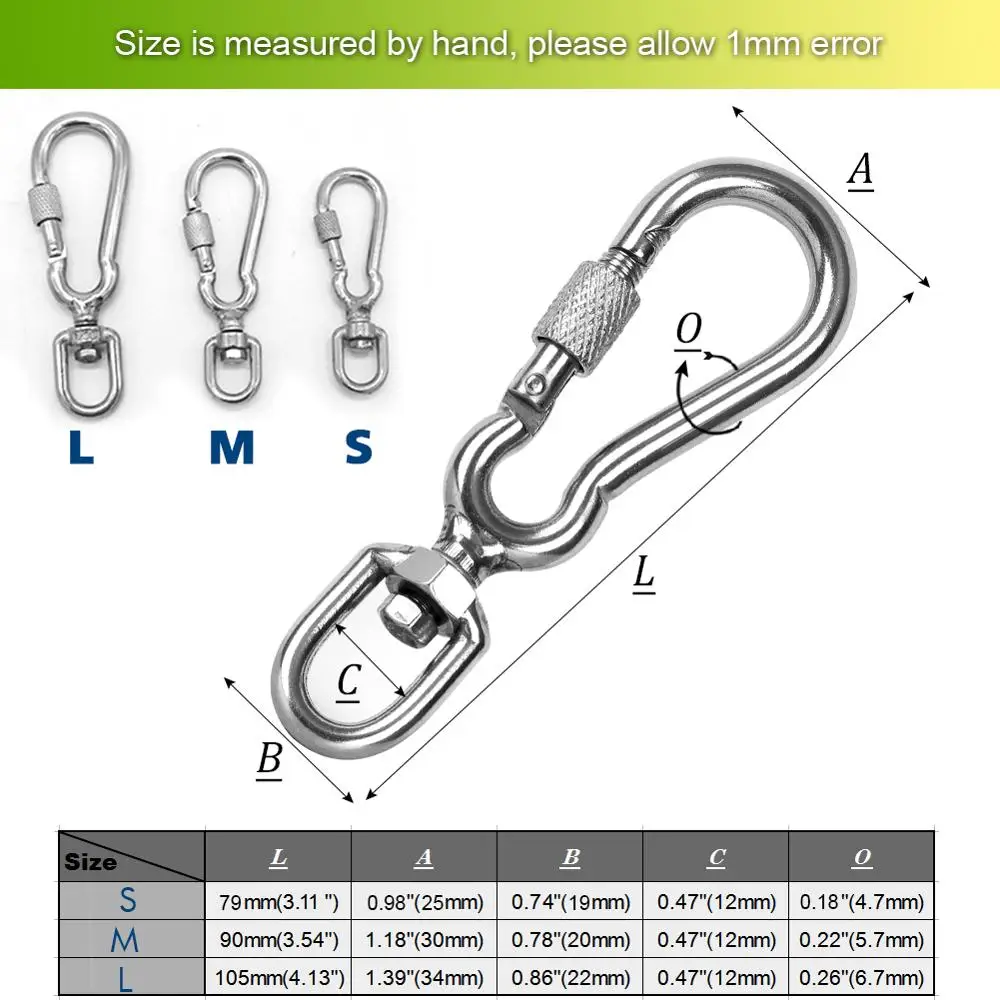 multi purpose swivel eye spring snap hook pet 03