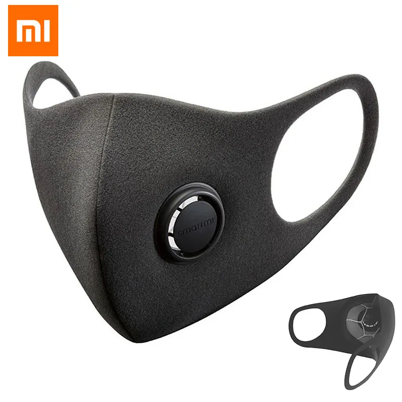 Фильтр-маска Xiaomi Smartmi 96% PM 2 5 прочный вентилируемый клапан из ТПУ маска против