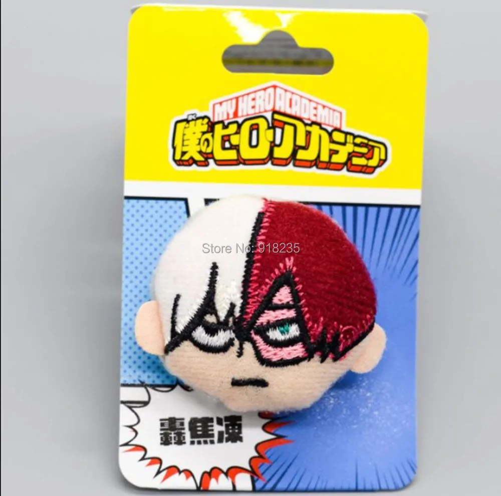 10/лот My Hero Academy Bakugou Katsuki Todoroki Shoto Midoriya Izuku 4-15 см плюшевая кукла - Цвет: E  Todoroki Shoto4cm
