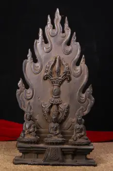 Best Tibetan Monastery Collection Old Bronzes Are Beaten By Hand, Chiseled And Painted On The Buddha Statue Of Sakyamuni Buddha