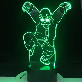 

MASTER ROSHI LED ANIME LAMP 3d Led Night Light for Kids Child Bedroom Decor Light Dragon Ball Z Acrylic Table Lamp Gift