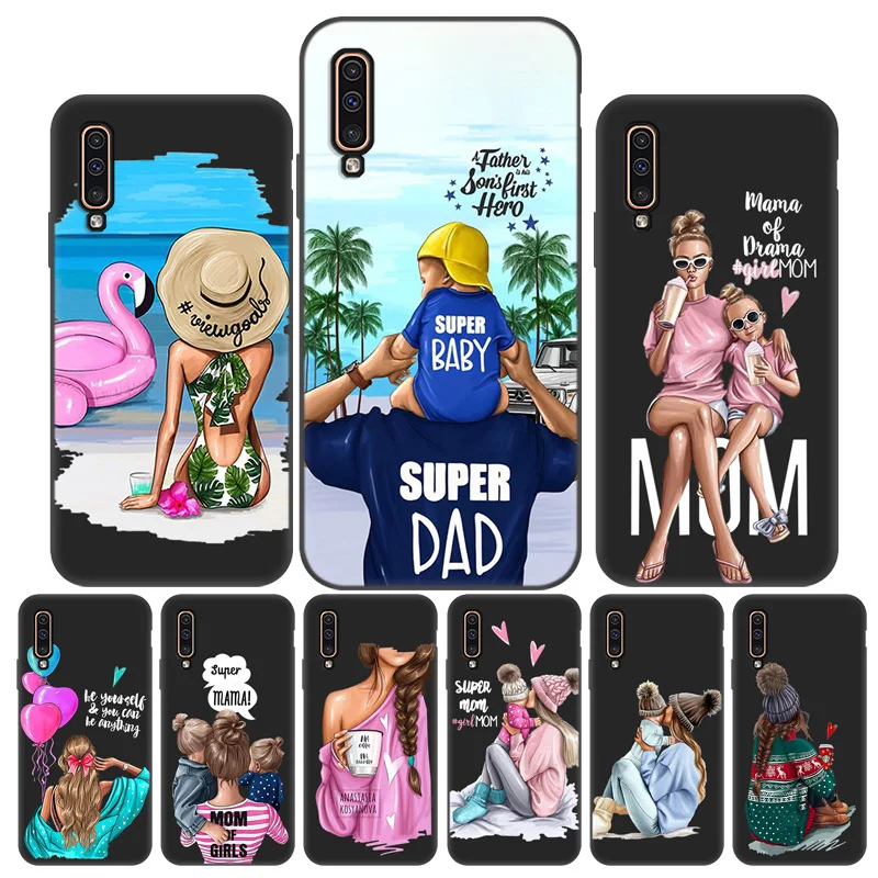 Mom Baby Case For Samsung Galaxy A50 Case Silicon Funda Samsung A52 A32 A72 A51 A71 A40 A70 A31 A41 A21s A12 A30s A20e A01 Cover