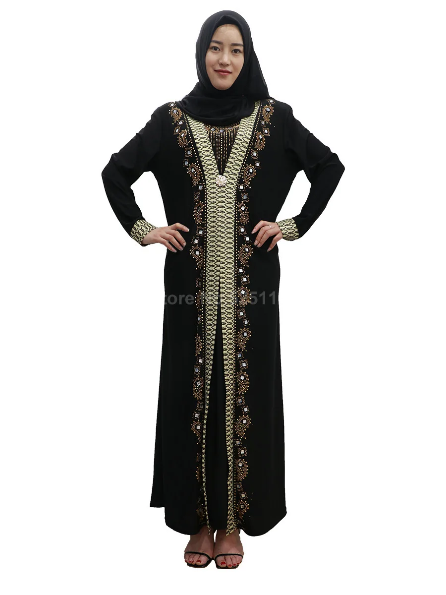 Abaya Дубай женский Восточный халат турецкое мусульманское платье Musulmane Femme кимоно молитвенный халат хиджаб Исламская одежда Caftan Takchita костюмы