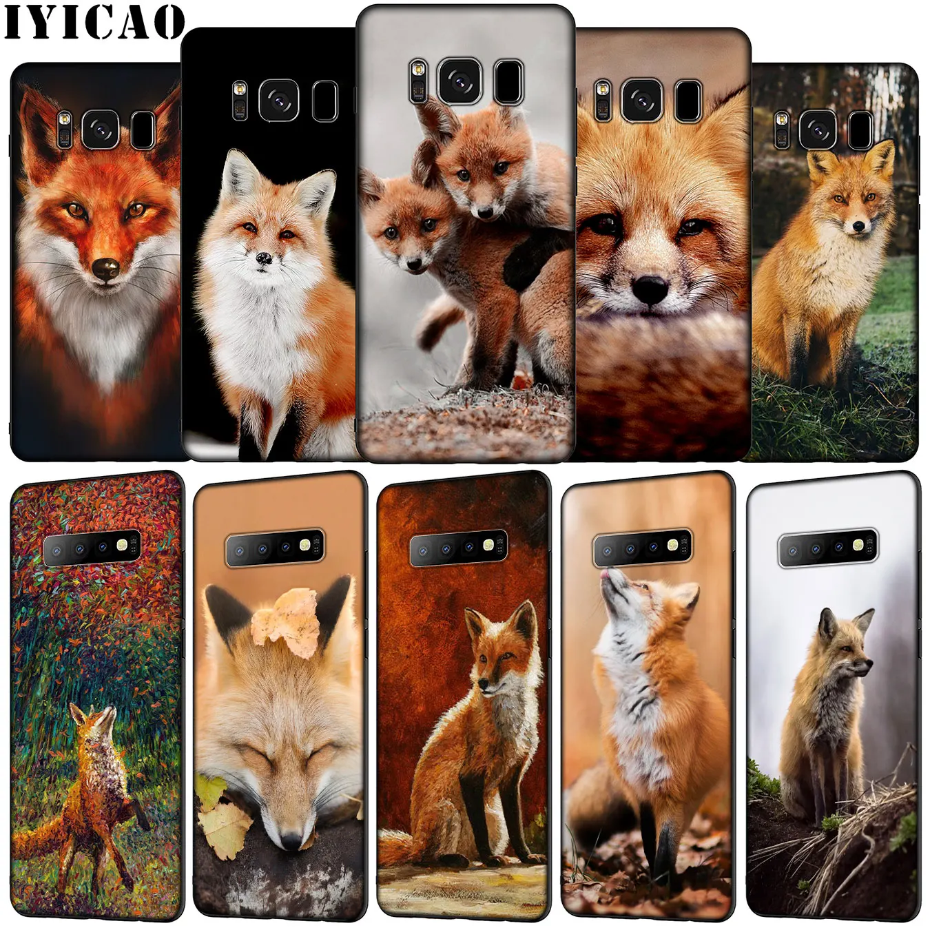 IYICAO аниме лиса смешной foxs милый мягкий силиконовый чехол для телефона Samsung Galaxy S20