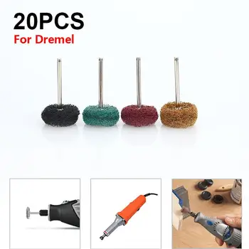 

Durable Nylon Grinding Head 20pcs Tool Polishing Lapping Machine Grind Rod Grinding Head Random Color Metal Armour Mill Burnish
