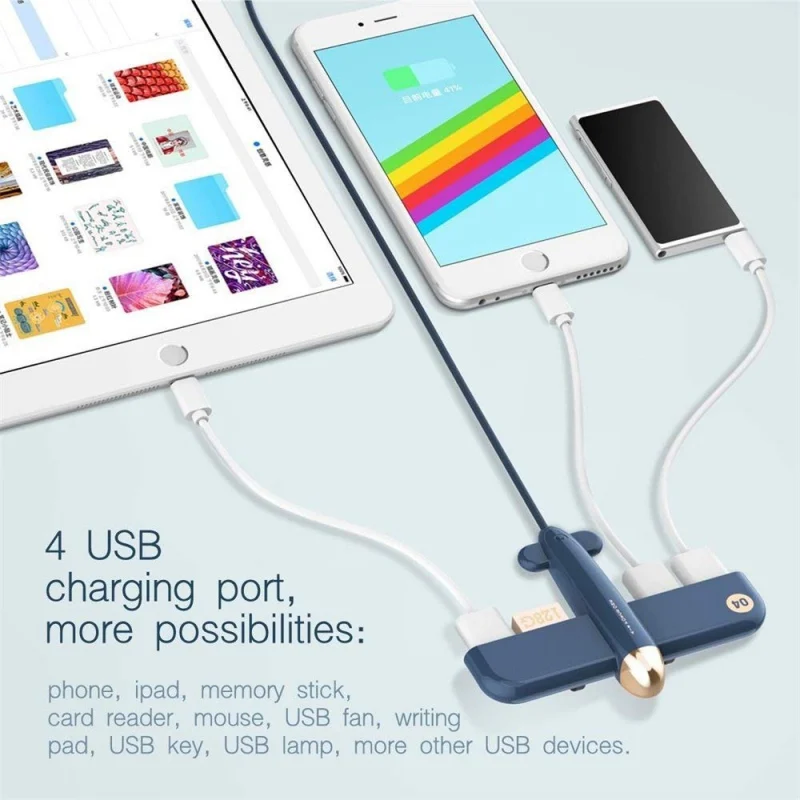 USB 2,0 расширитель 4-Порты и разъёмы usb-хаб сплиттер кабель адаптера компьютера внешний 3 жизни небольших воздушных судов Air Force One Настольный концентратор