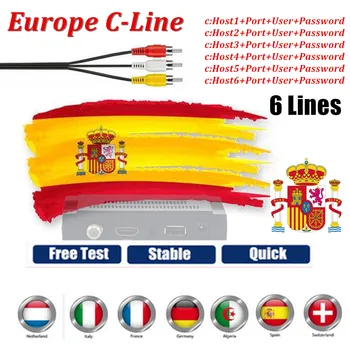 

Stable 6 Lines Spain Cccam Cline For 1 Year Europe Portugal Ccam France Italy Poland For Satellite TV Receiver DVB-S2 Server hd