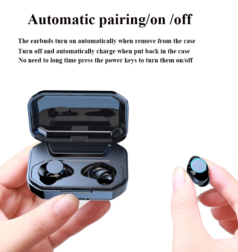 Befon TWS 5,0 Bluetooth наушники IPX7 водонепроницаемые Hi-Fi 9D стерео беспроводные наушники с светодиодный Smart Touch 3300 мАч держатель для наушников