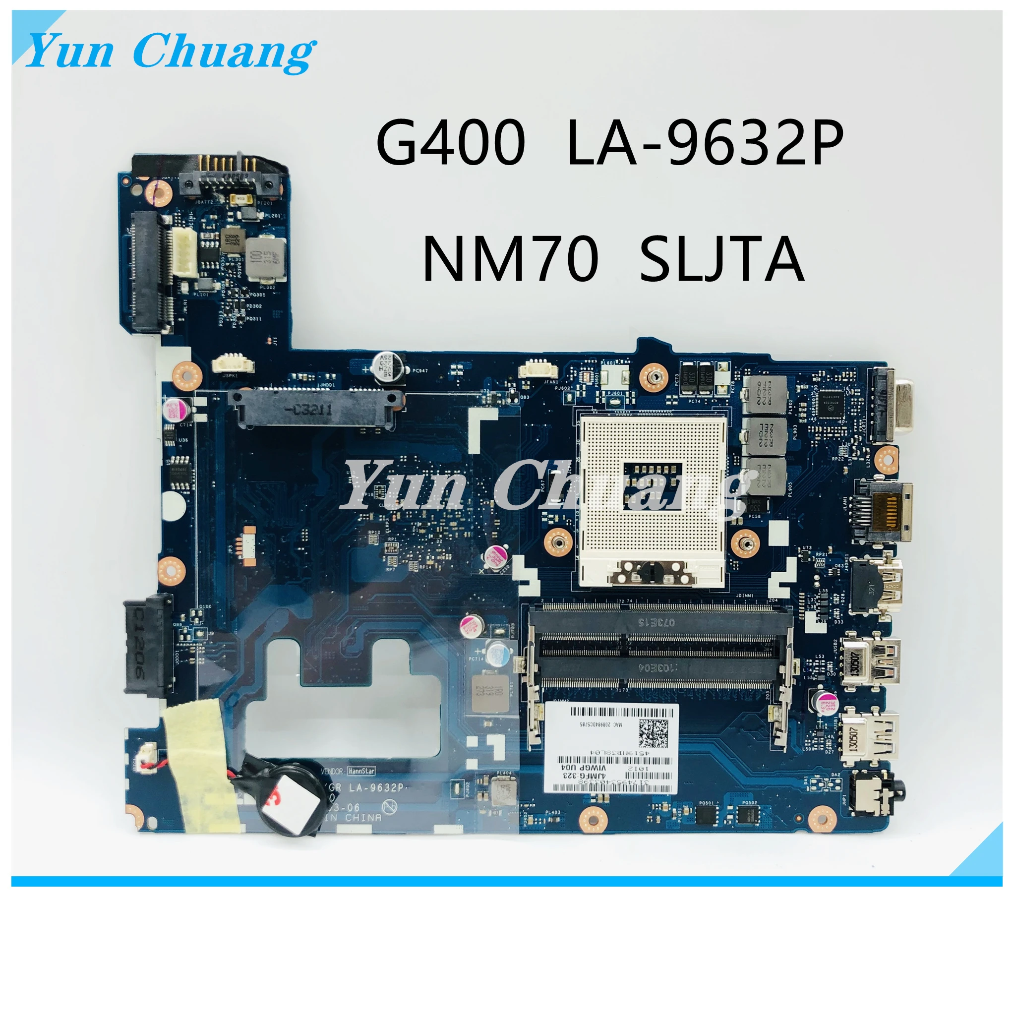 VIWGP/GR LA-9632P Высококачественная материнская плата для ноутбука Lenovo G400 SLJTA NM70 DDR3