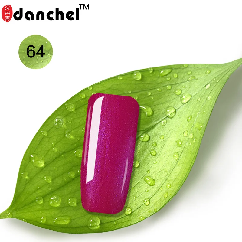 64 Danchel 9 мл гель покрытые лаком ногти художественный гель uv Vernis светодиодный праймер Полупостоянный светодиодный Гель-лак для замачивания Гель-лак для ногтей основа и верхнее покрытие - Цвет: 64