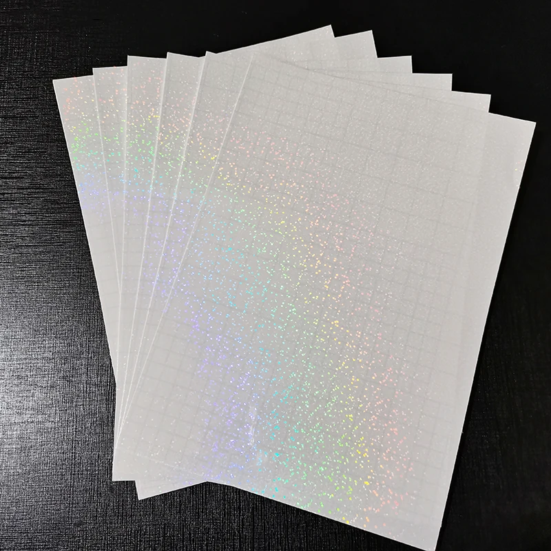 5 Sheets Transparent Overlay Lamination Vinyl A4 Size Self-adhesive  Laminate Waterproof Vinyl Sticker Paper