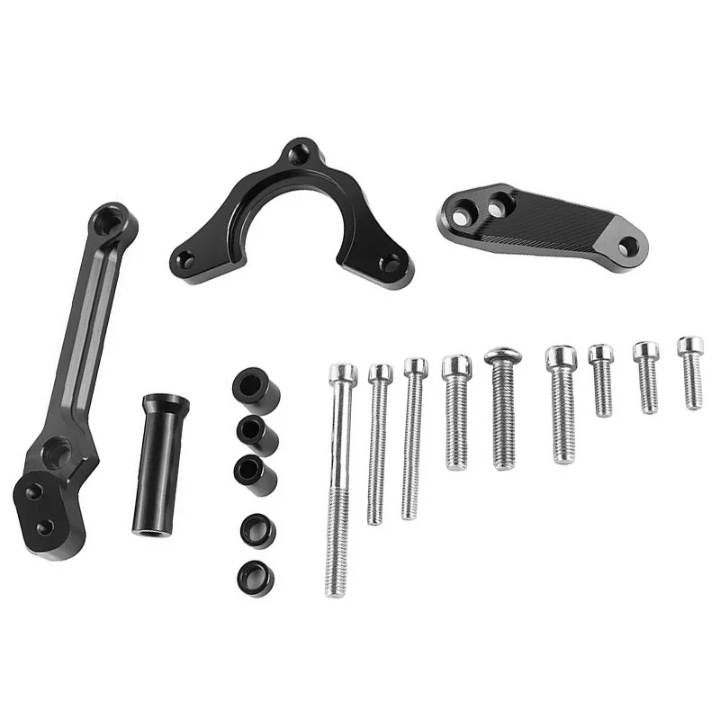 

Motorcycles Adjustable Steering Stabilizer Damper Bracket Kit for Kawasaki Z900 2017-2018