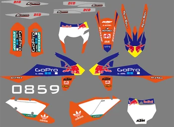 

0859 Motorcycle Team Graphic & Backgrounds Decal StiCker Kits for KTM SX SXF XC XCF 2016 2017 2018 EXC EXCF XCW 2017 2018 2019
