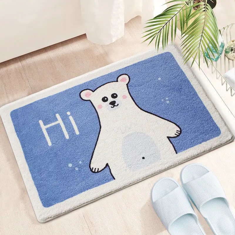 

Cartoon floor mat household entry mat bedroom door foot mat bathroom toilet absorbent carpet bathroom non-slip mat