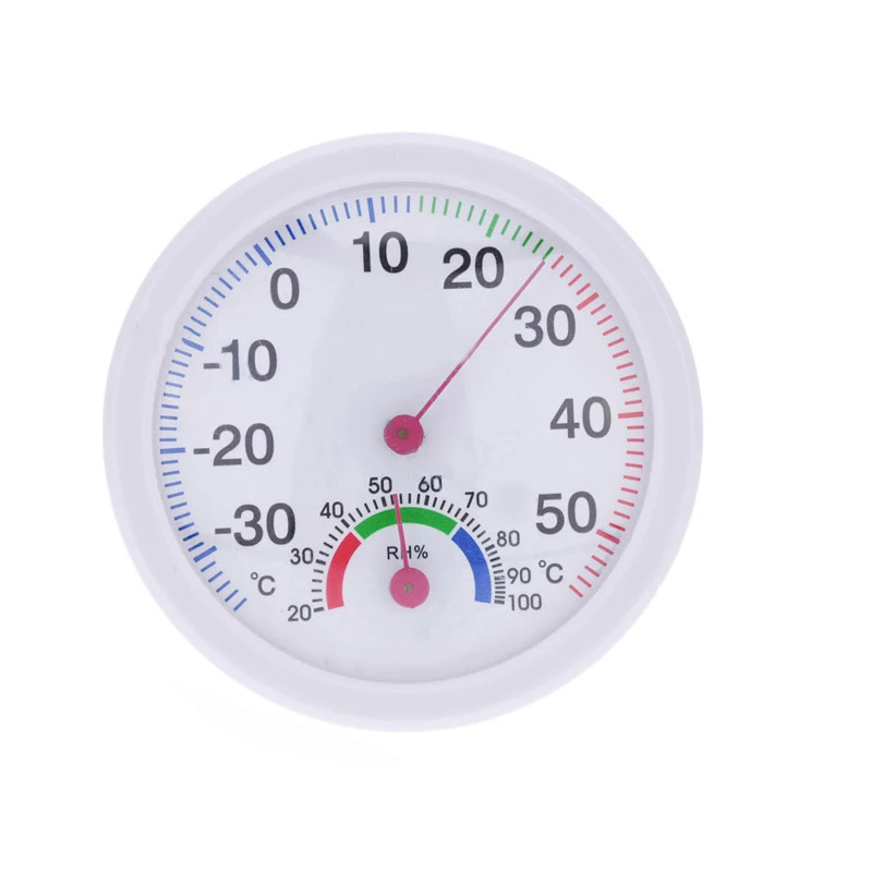

Round Thermometer Thermo Hygrometer Temperature Humidity Monitor Meter Gauge
