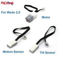 RCmall – blocs de construction pour WeDo 2.0, moteurs à fonctions électriques, inclinaison/capteur de mouvement, MOC, jouets