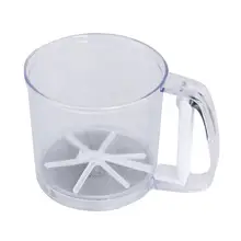 Пластиковый мукопросеиватель, мукопросеиватель, мелкоячеистый фильтр, ручной шейкерный фильтр, инструмент для выпечки для шоколада, кофе, порошка, просеиватель